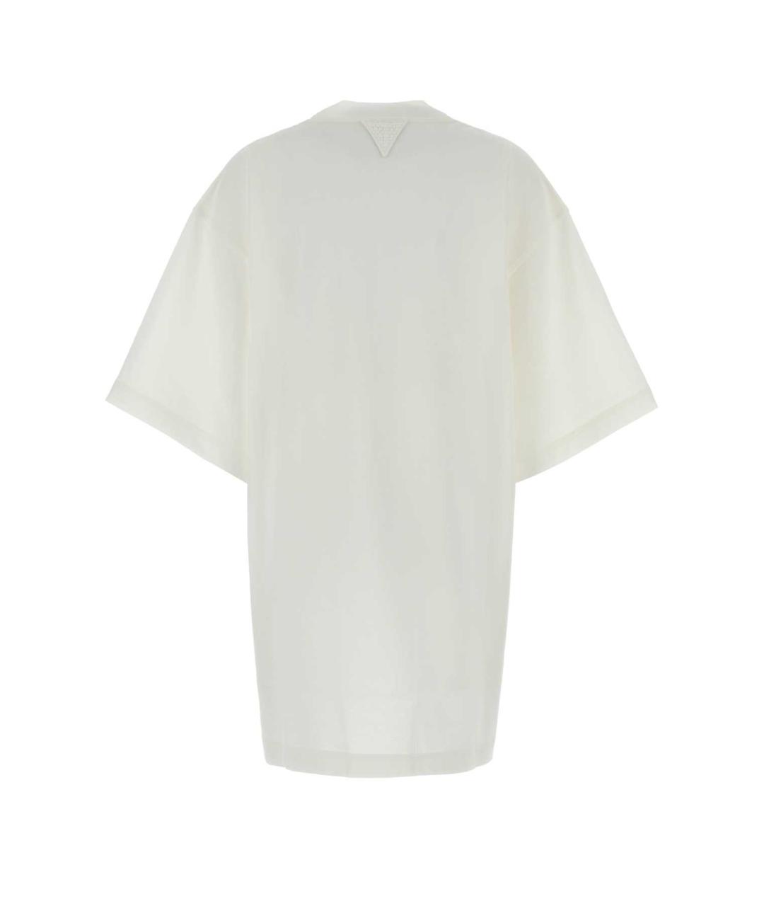 BOTTEGA VENETA Белая хлопковая футболка, фото 2