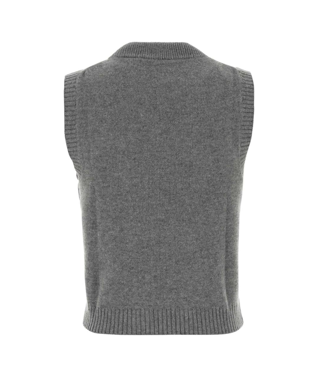 GANNI Серый шерстяной жилет, фото 2