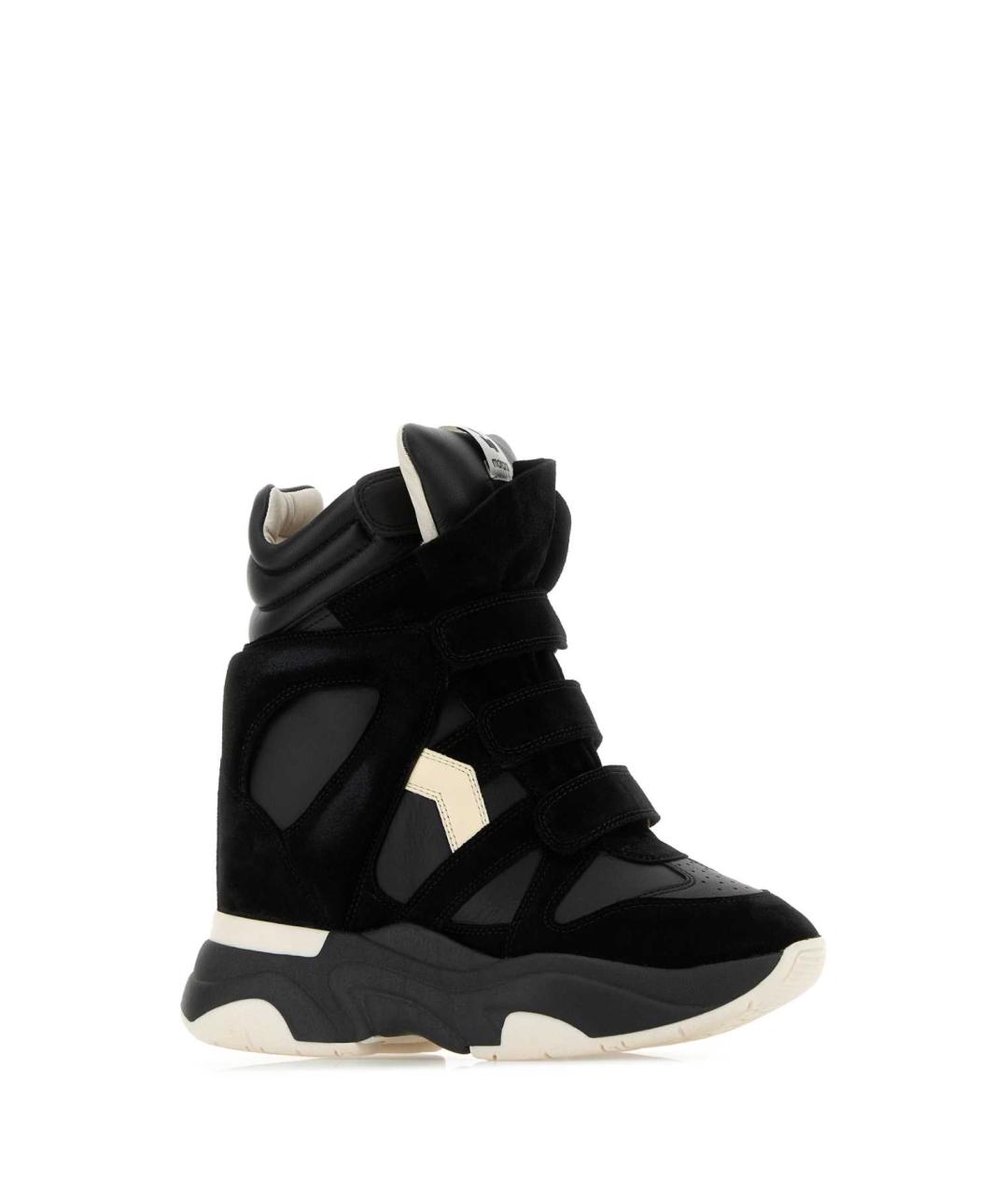 ISABEL MARANT Черные кожаные кроссовки, фото 2