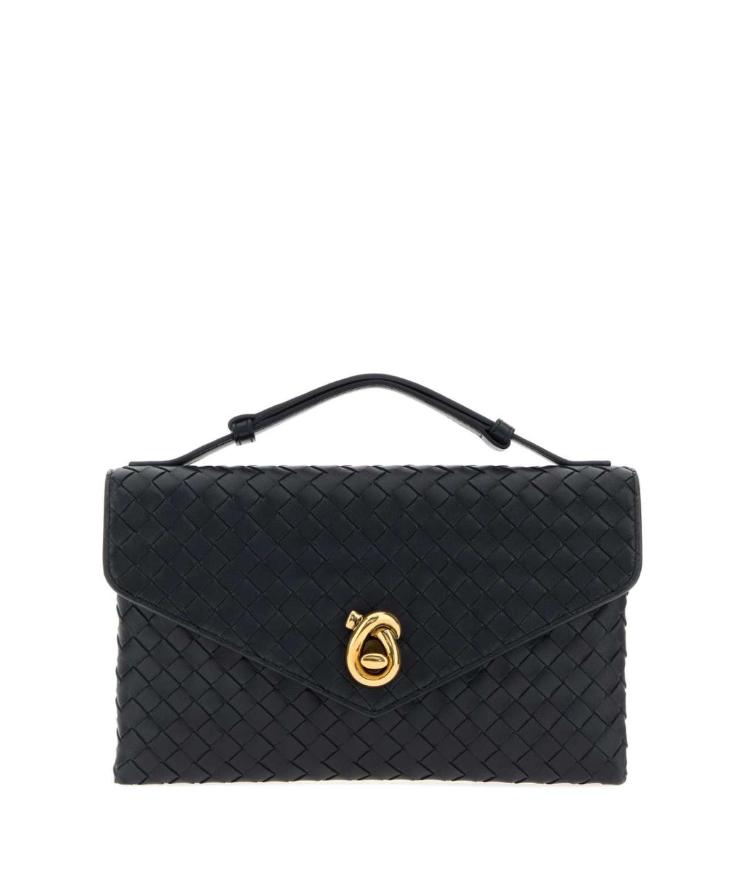 BOTTEGA VENETA Синяя кожаная сумка с короткими ручками, фото 1