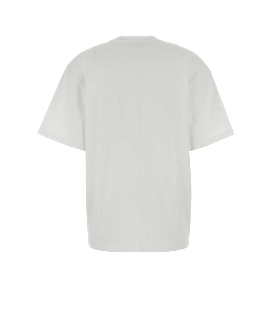 GANNI Белая хлопковая футболка, фото 2