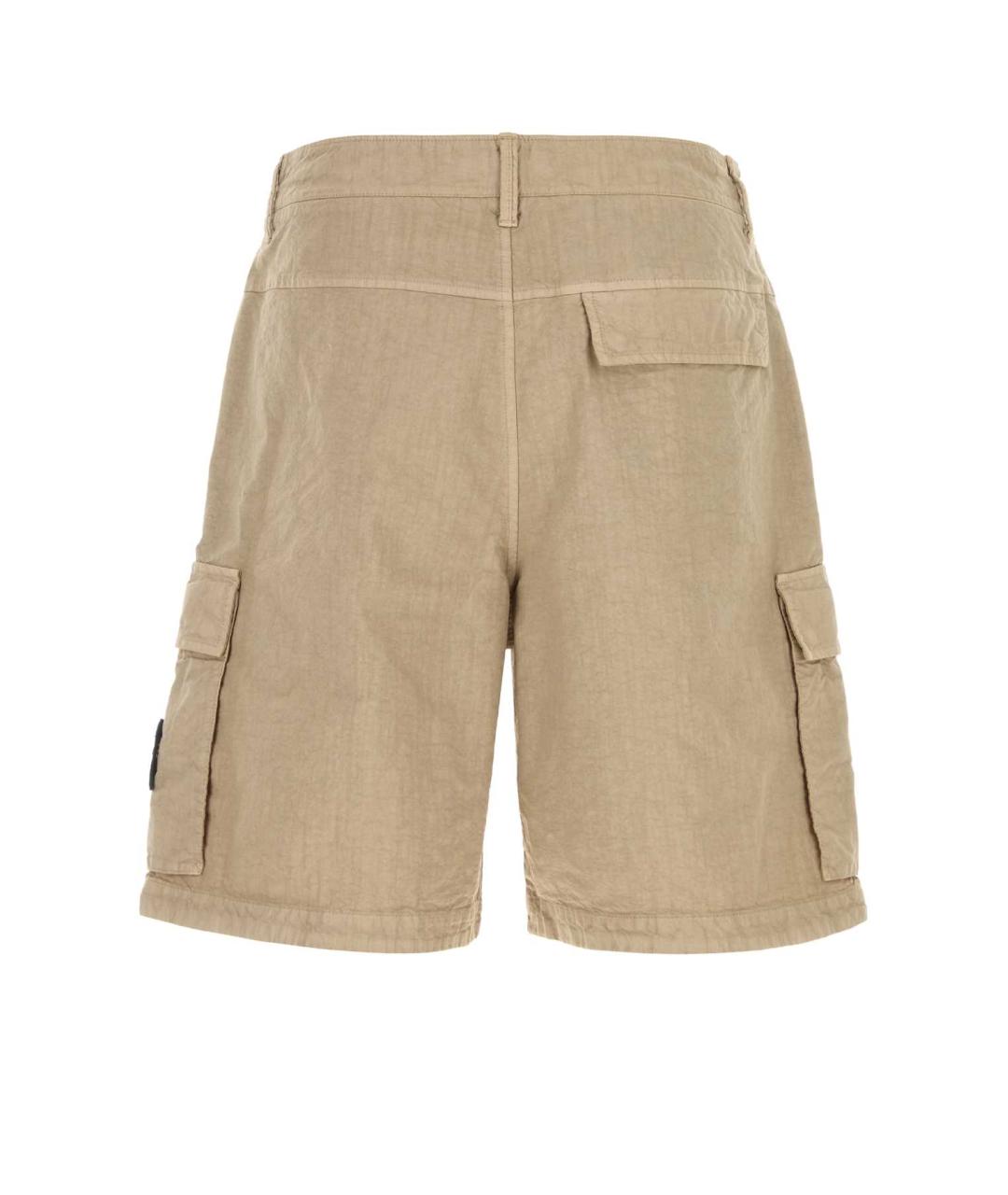STONE ISLAND Бежевые шорты, фото 2