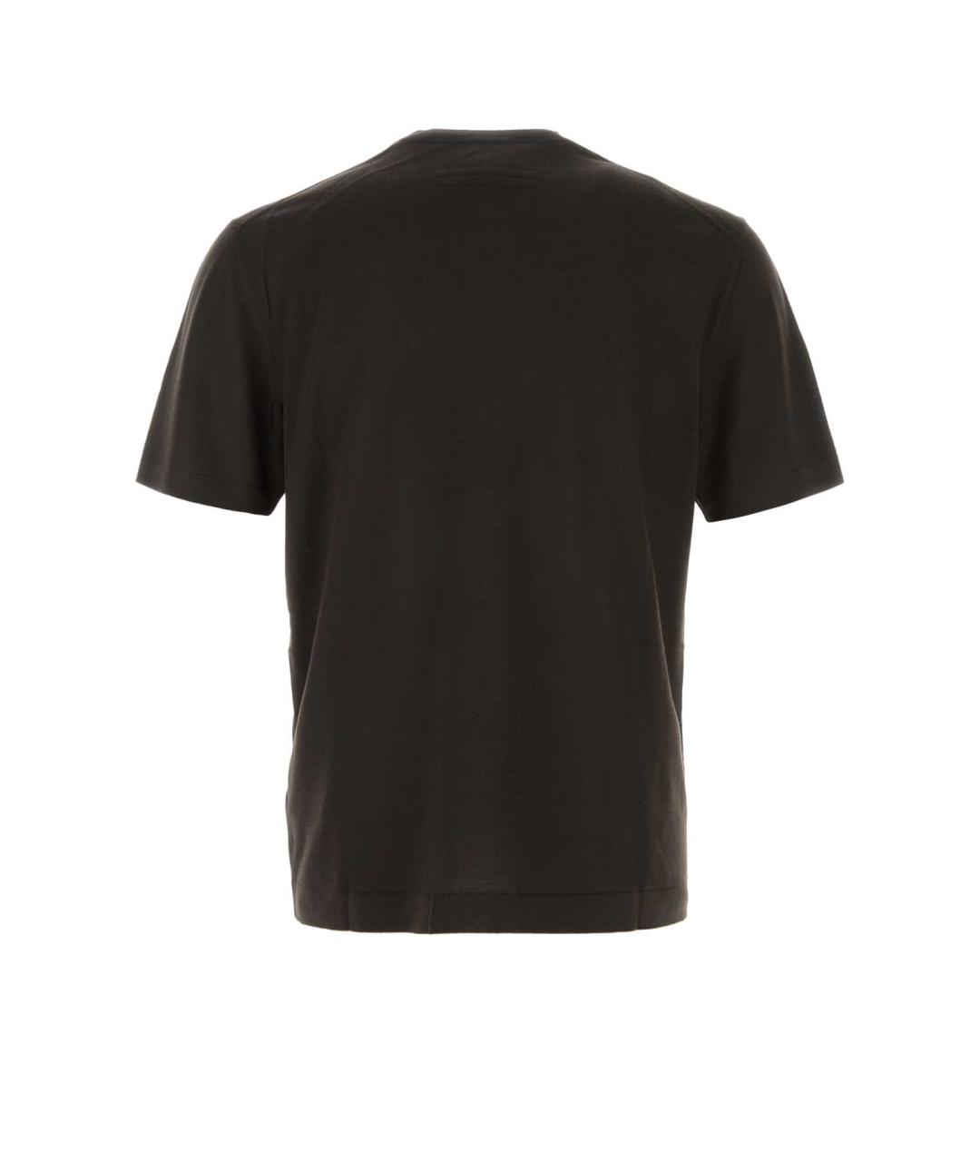 ZEGNA Коричневая футболка, фото 2