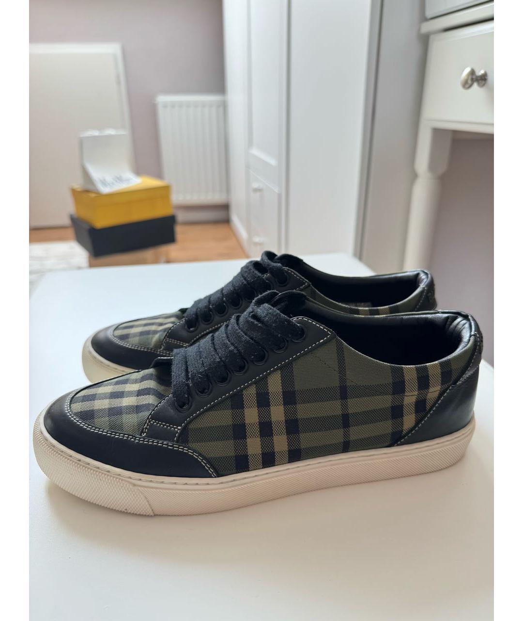 BURBERRY Текстильные кеды, фото 2
