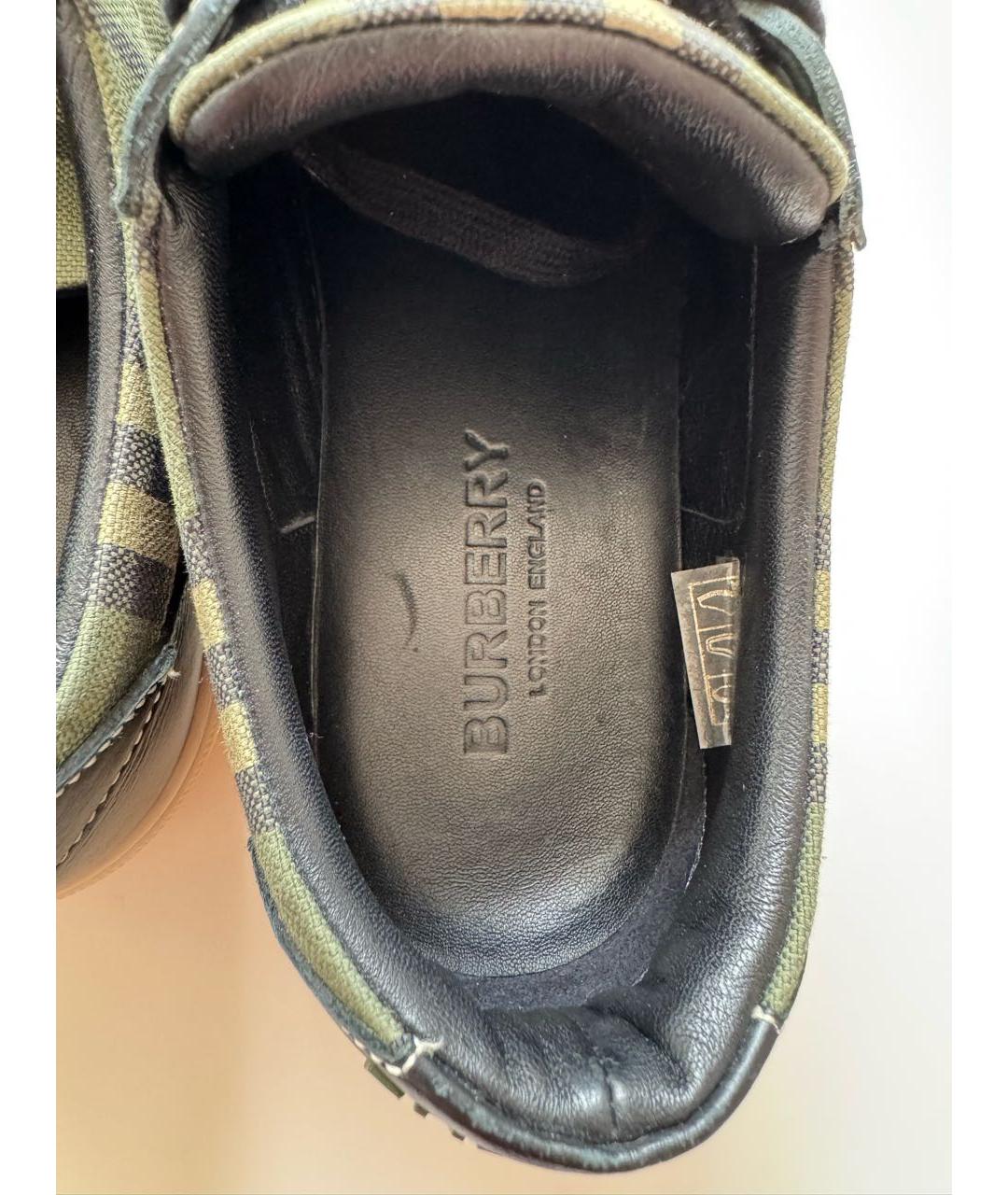 BURBERRY Текстильные кеды, фото 4