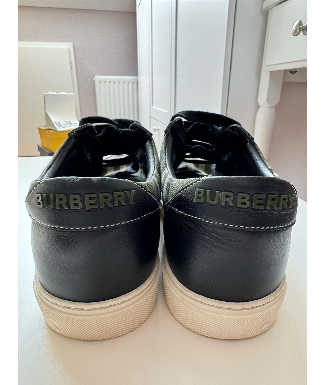 BURBERRY Текстильные кеды, фото 5