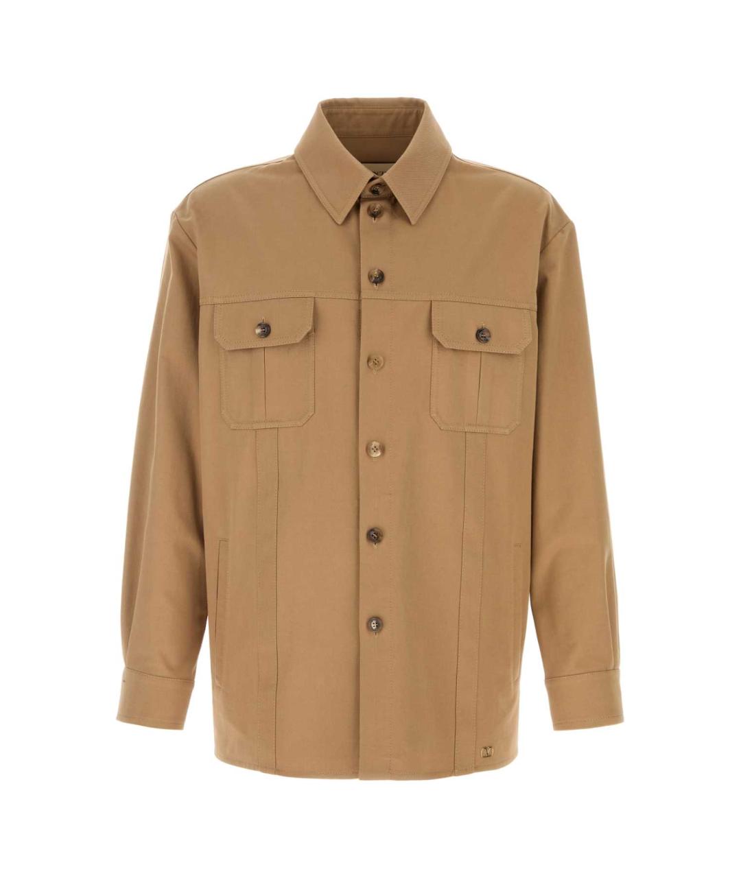 VALENTINO Бежевая хлопковая куртка, фото 1