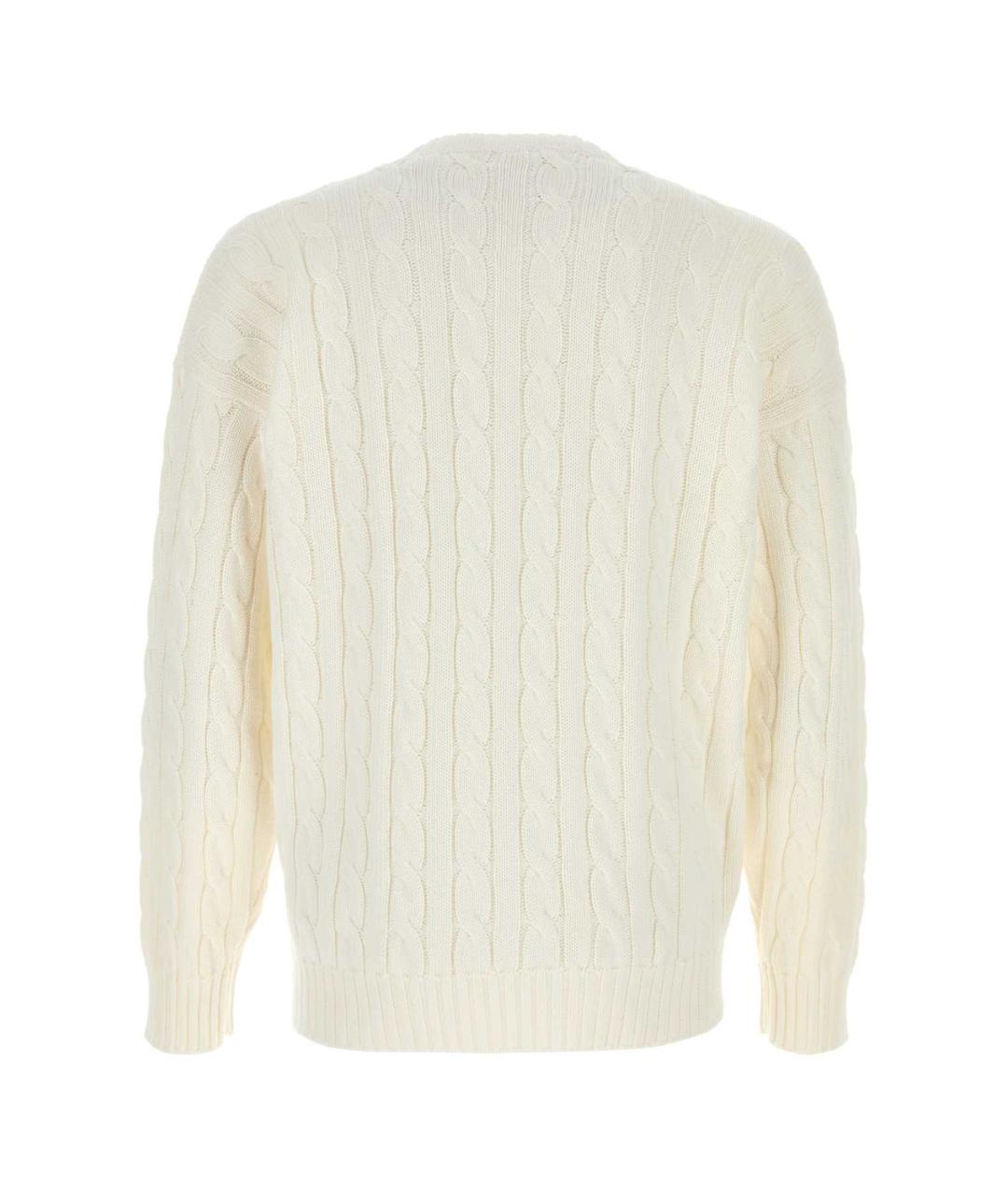 PRADA Белый хлопковый джемпер / свитер, фото 2