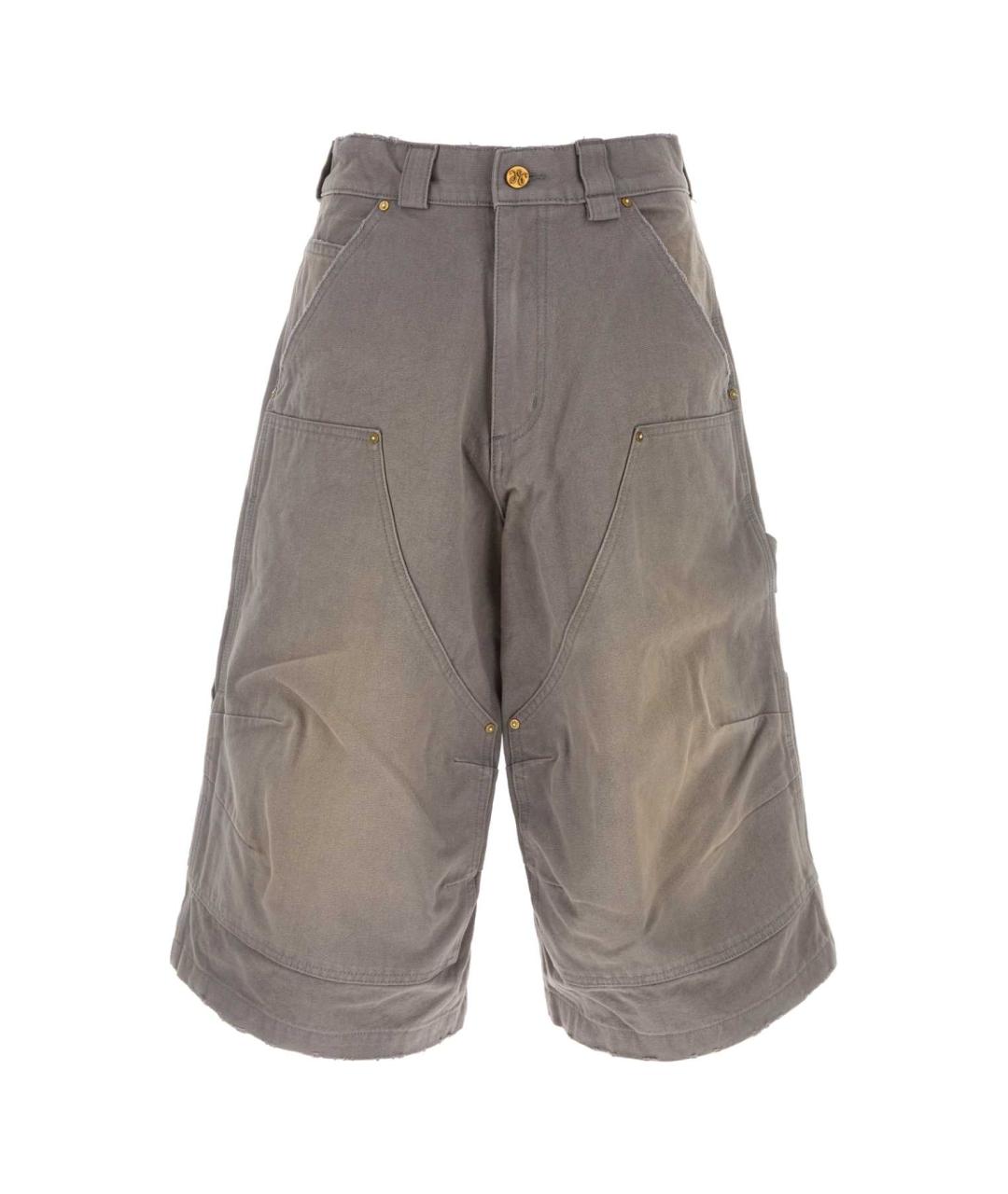 WILLY CHAVARRIA Серые хлопковые шорты, фото 1