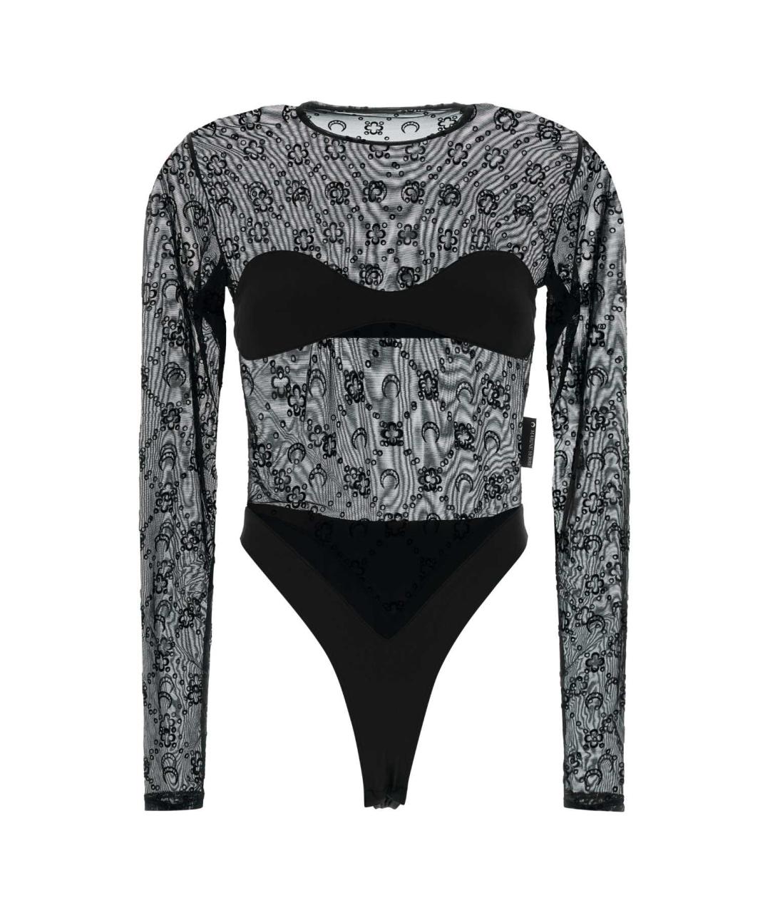 MARINE SERRE Черное боди, фото 1