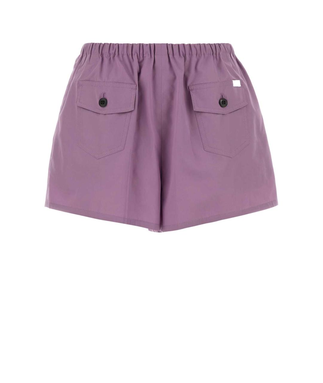 PRADA Фиолетовые хлопковые шорты, фото 1