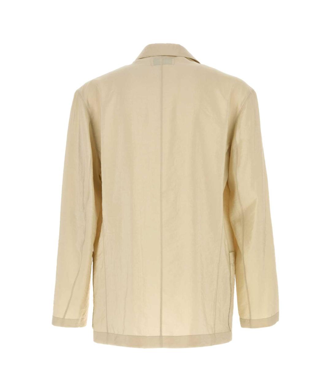 LEMAIRE Бежевый шелковый пиджак, фото 2