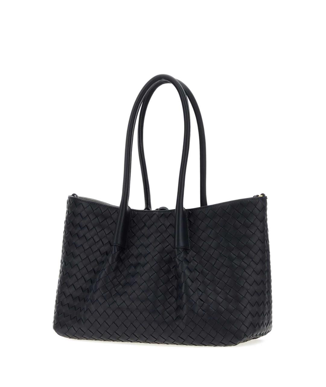 BOTTEGA VENETA Синяя кожаная сумка тоут, фото 2