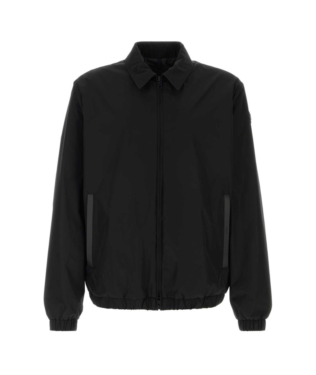 MONCLER Черная полиэстеровая куртка, фото 1