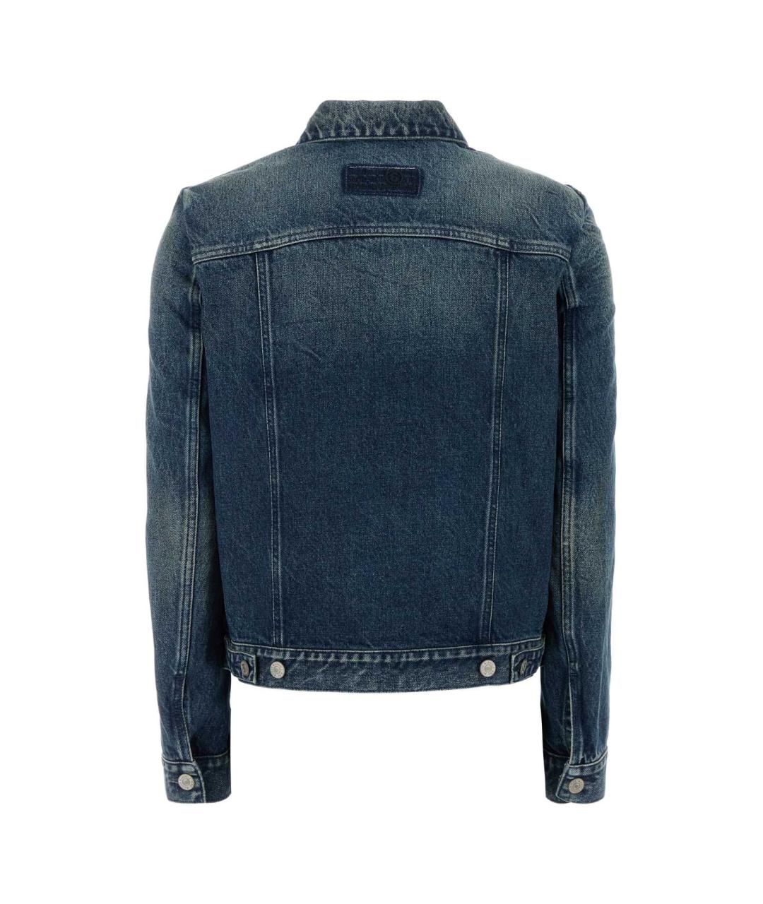 MM6 MAISON MARGIELA Голубой хлопковый жакет/пиджак, фото 2