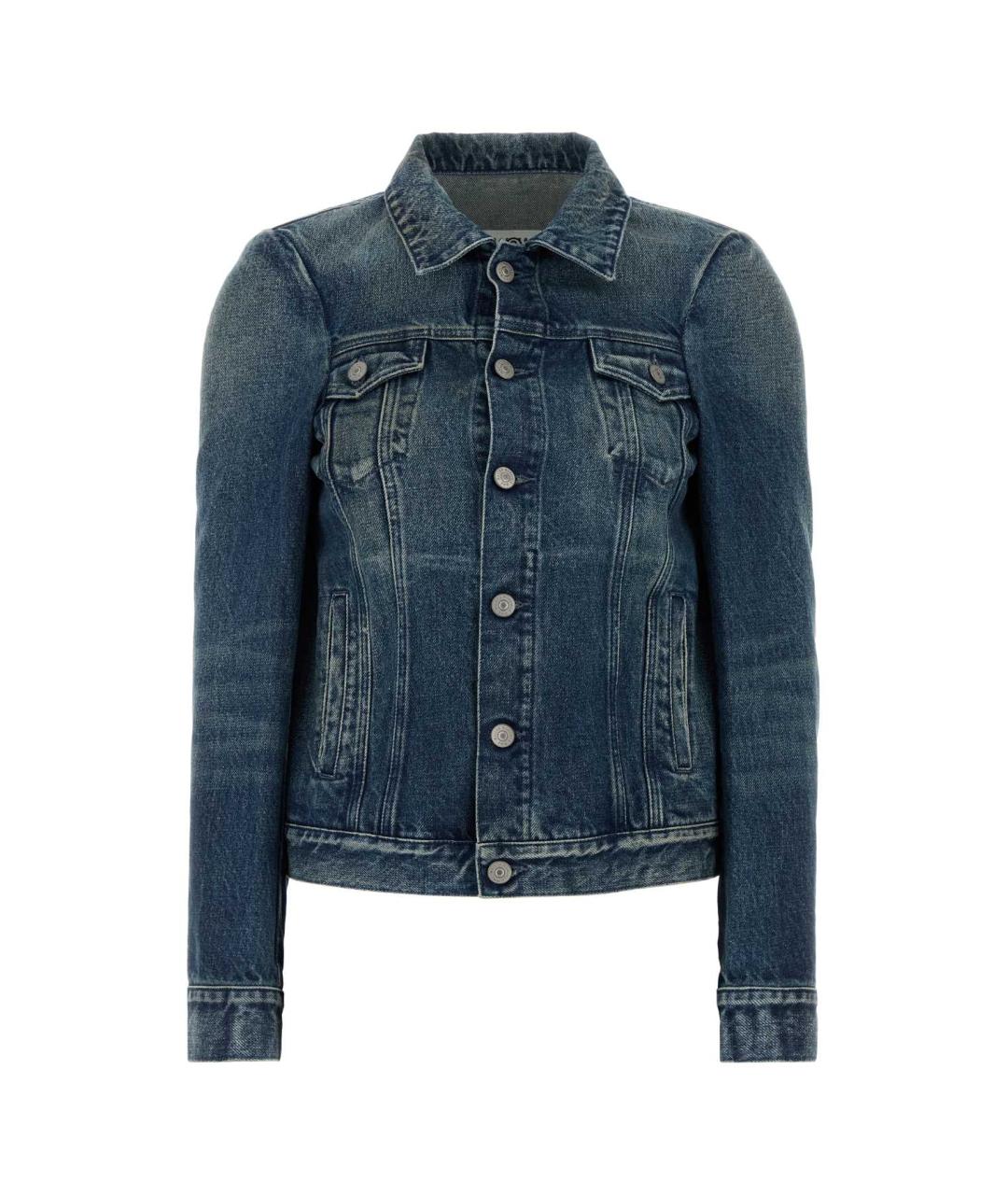 MM6 MAISON MARGIELA Голубой хлопковый жакет/пиджак, фото 1