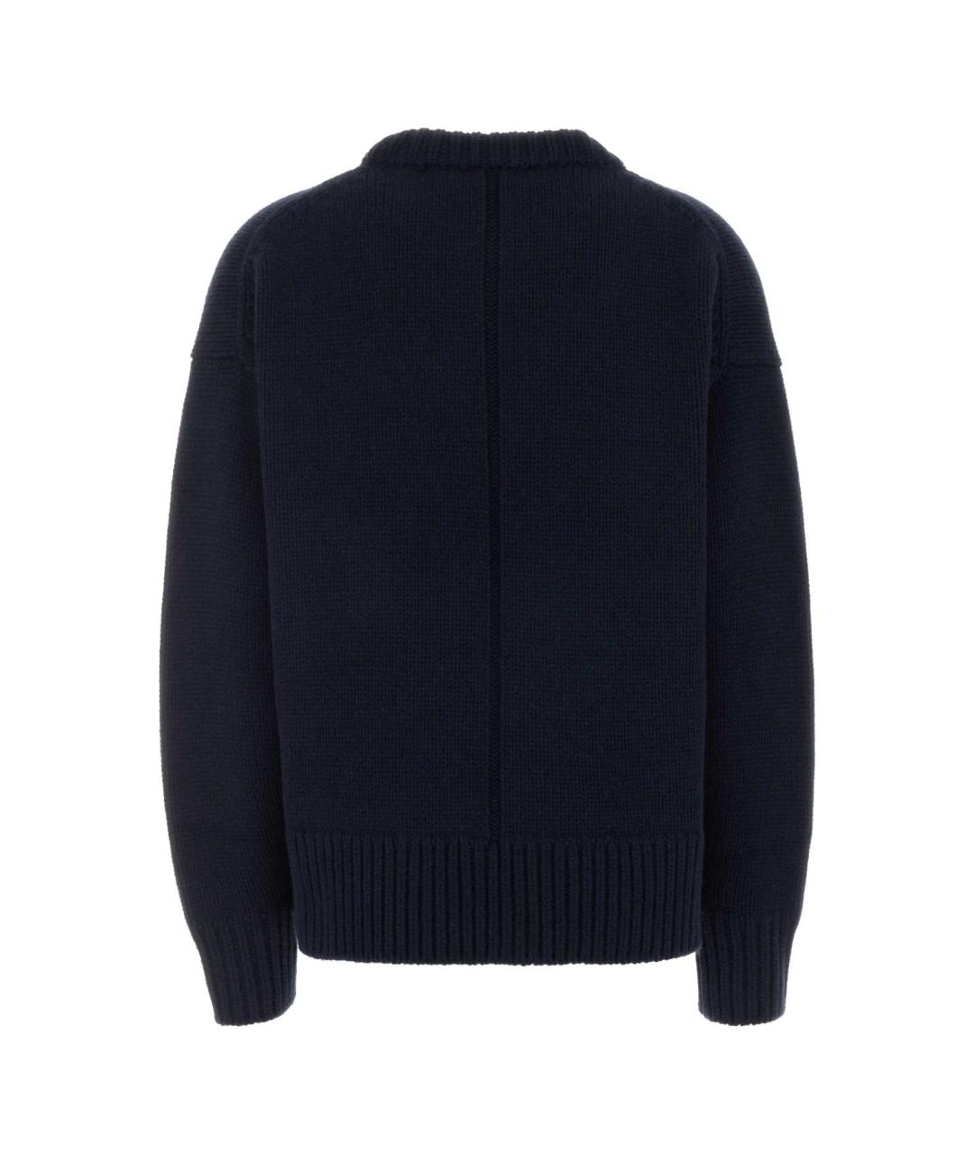 THE ROW Темно-синий шерстяной джемпер / свитер, фото 2
