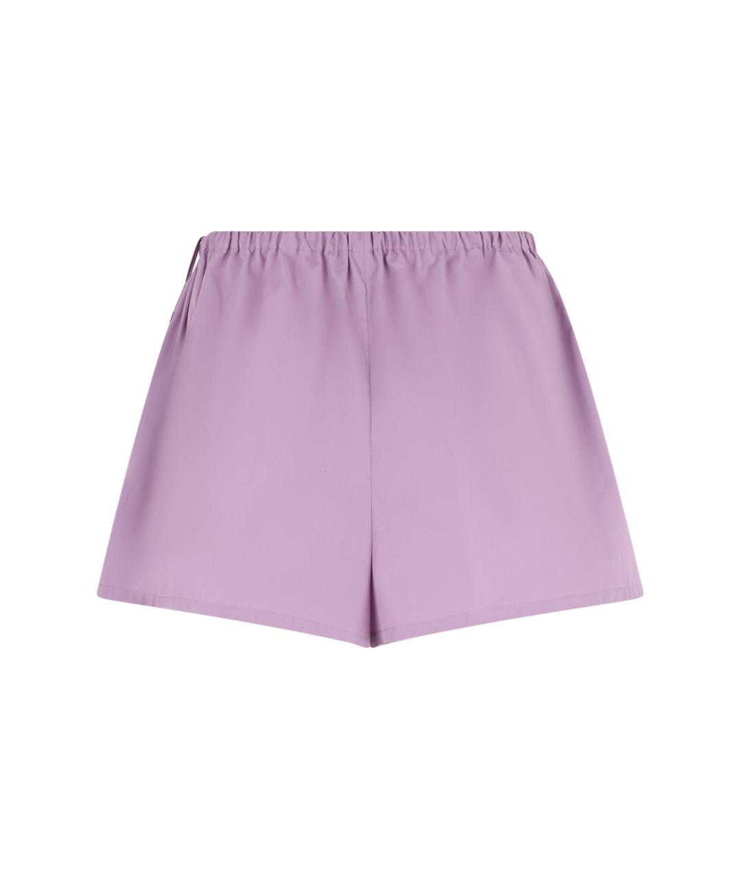 PRADA Фиолетовые хлопковые шорты, фото 2