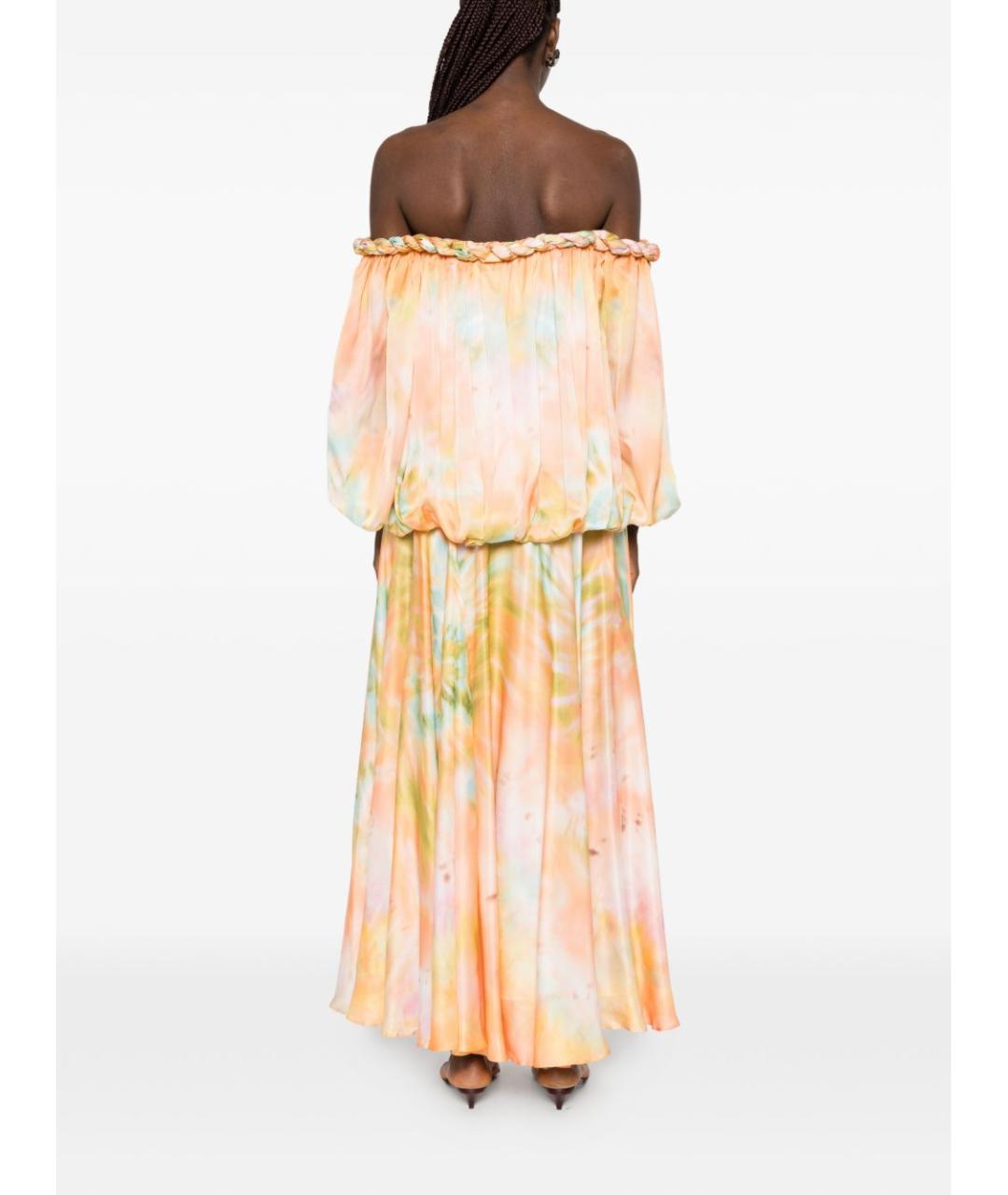 ZIMMERMANN Оранжевое шелковое повседневное платье, фото 2