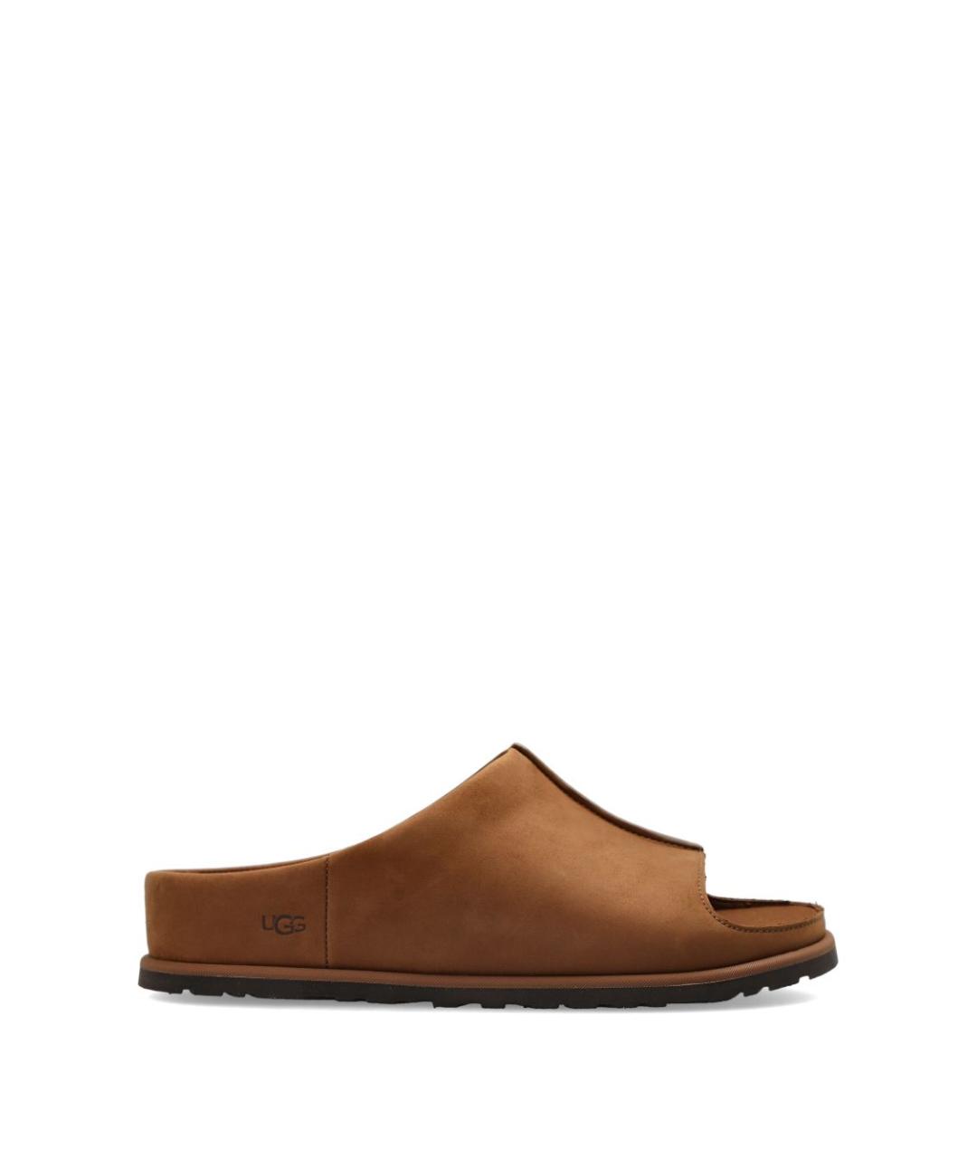 UGG AUSTRALIA Коричневые кожаные сандалии, фото 1