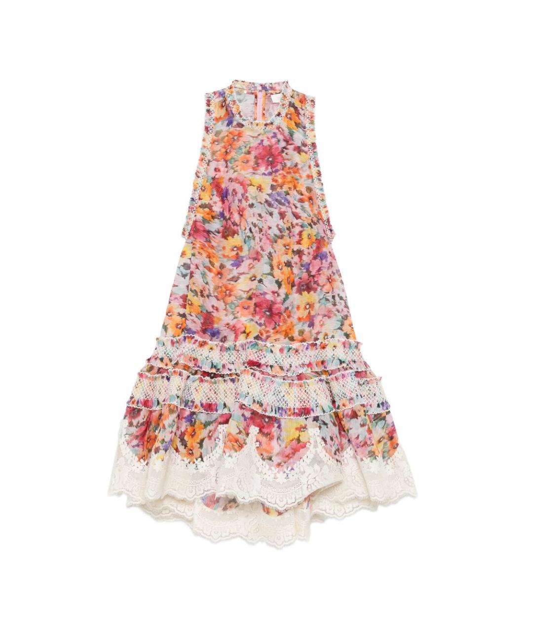 ZIMMERMANN Мульти льняное повседневное платье, фото 1
