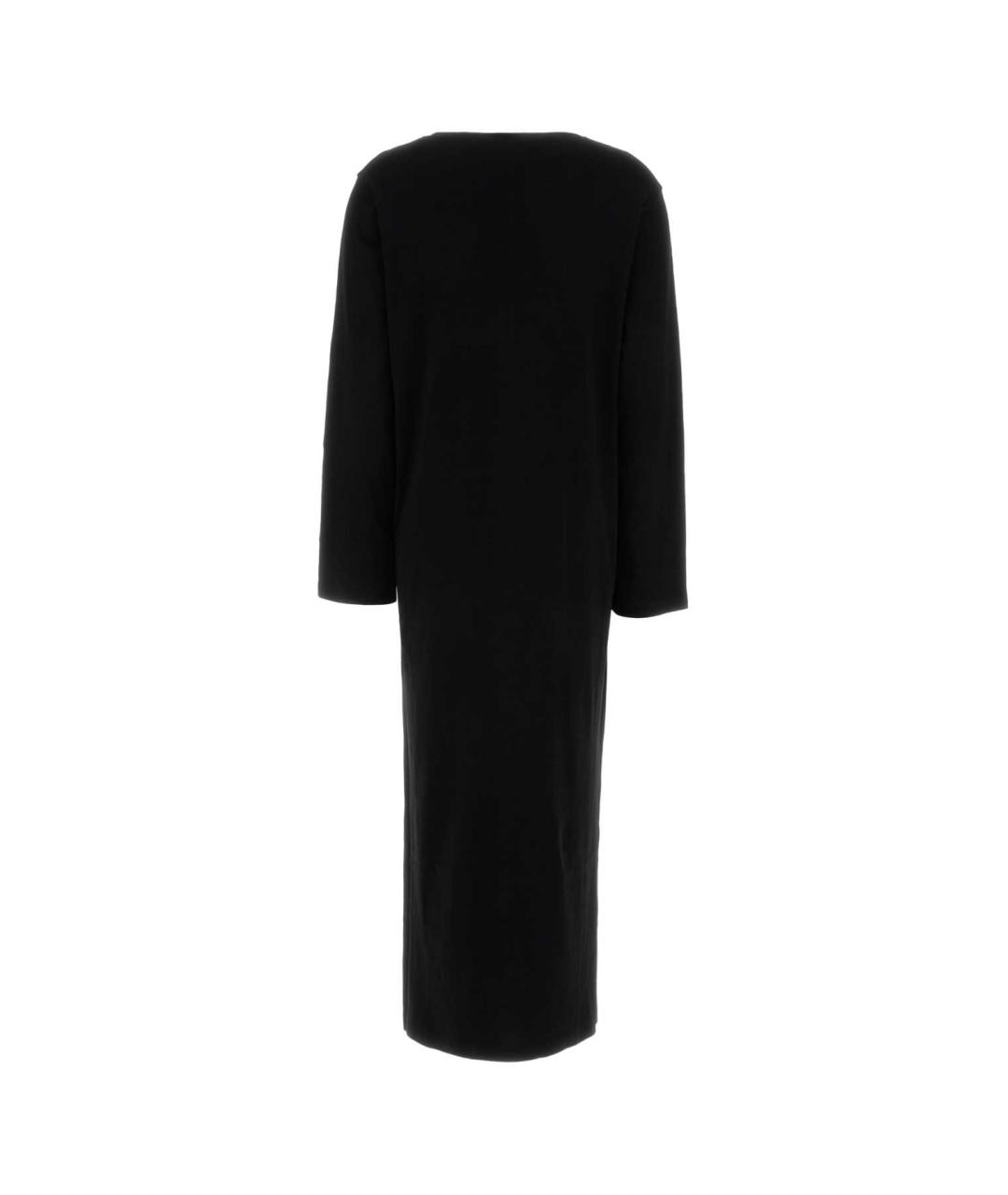 THE ROW Черное хлопковое повседневное платье, фото 2