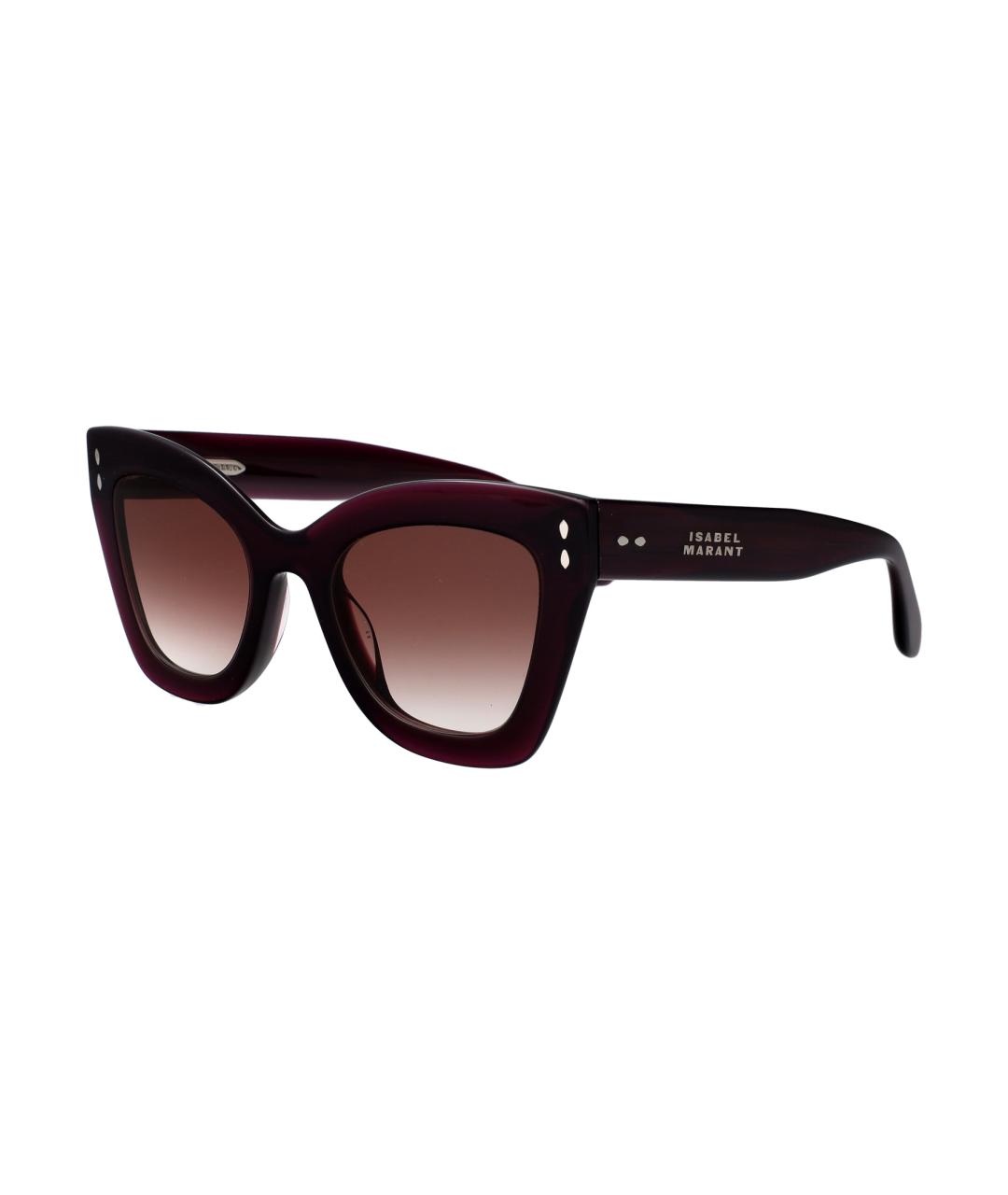 ISABEL MARANT Бордовые солнцезащитные очки, фото 2
