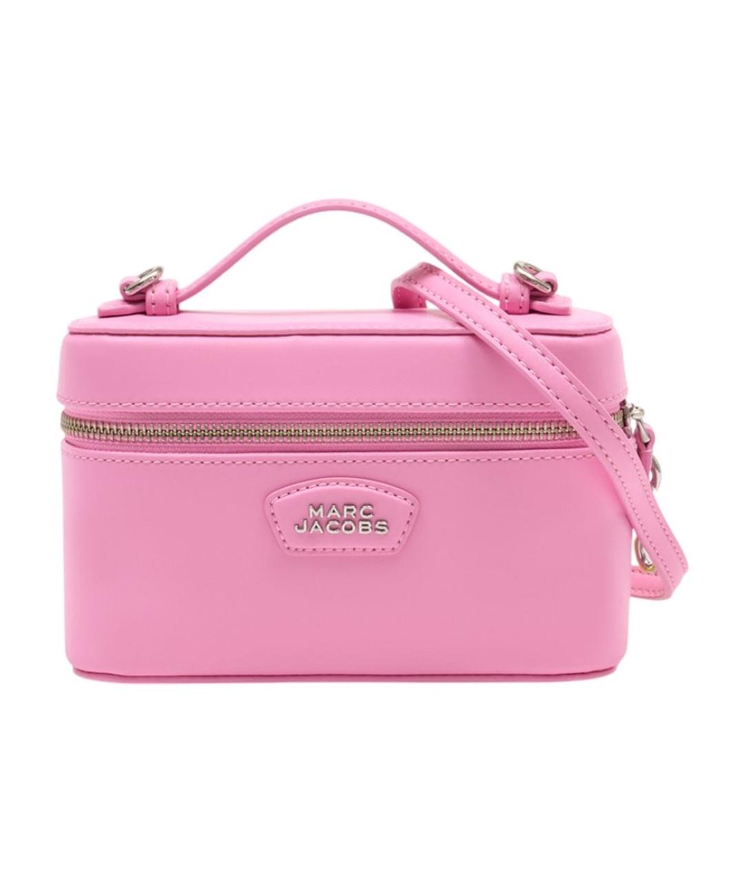 MARC JACOBS Розовая кожаная сумка с короткими ручками, фото 1