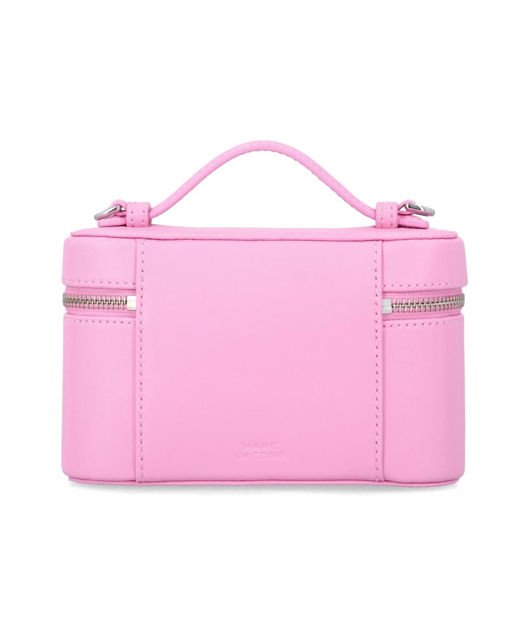MARC JACOBS Розовая кожаная сумка с короткими ручками, фото 3