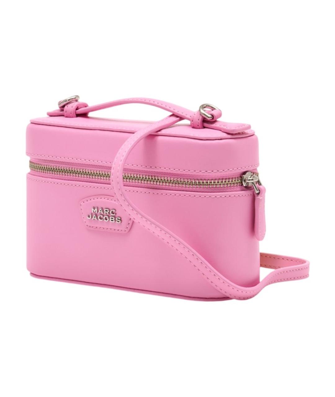 MARC JACOBS Розовая кожаная сумка с короткими ручками, фото 2