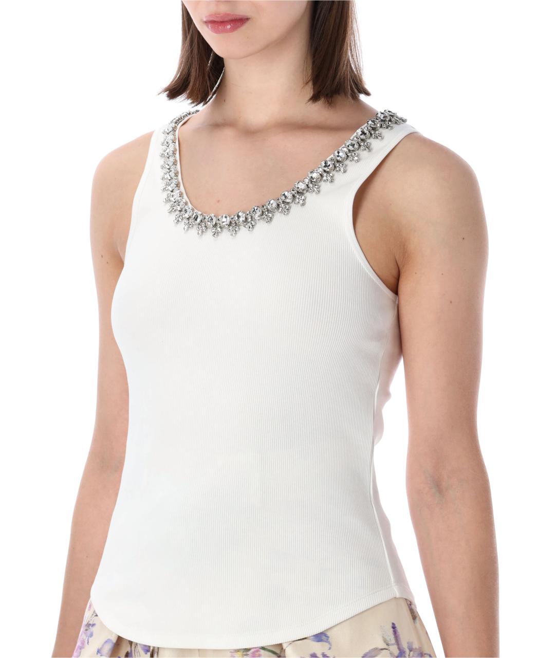 ZIMMERMANN Белая хлопковая майка, фото 3