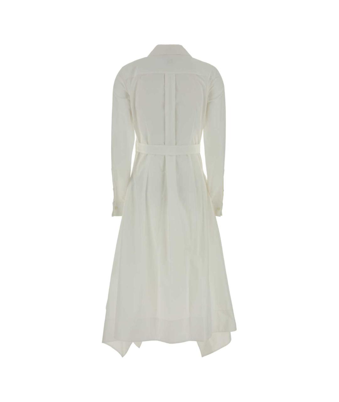 LOEWE Белое хлопковое повседневное платье, фото 2