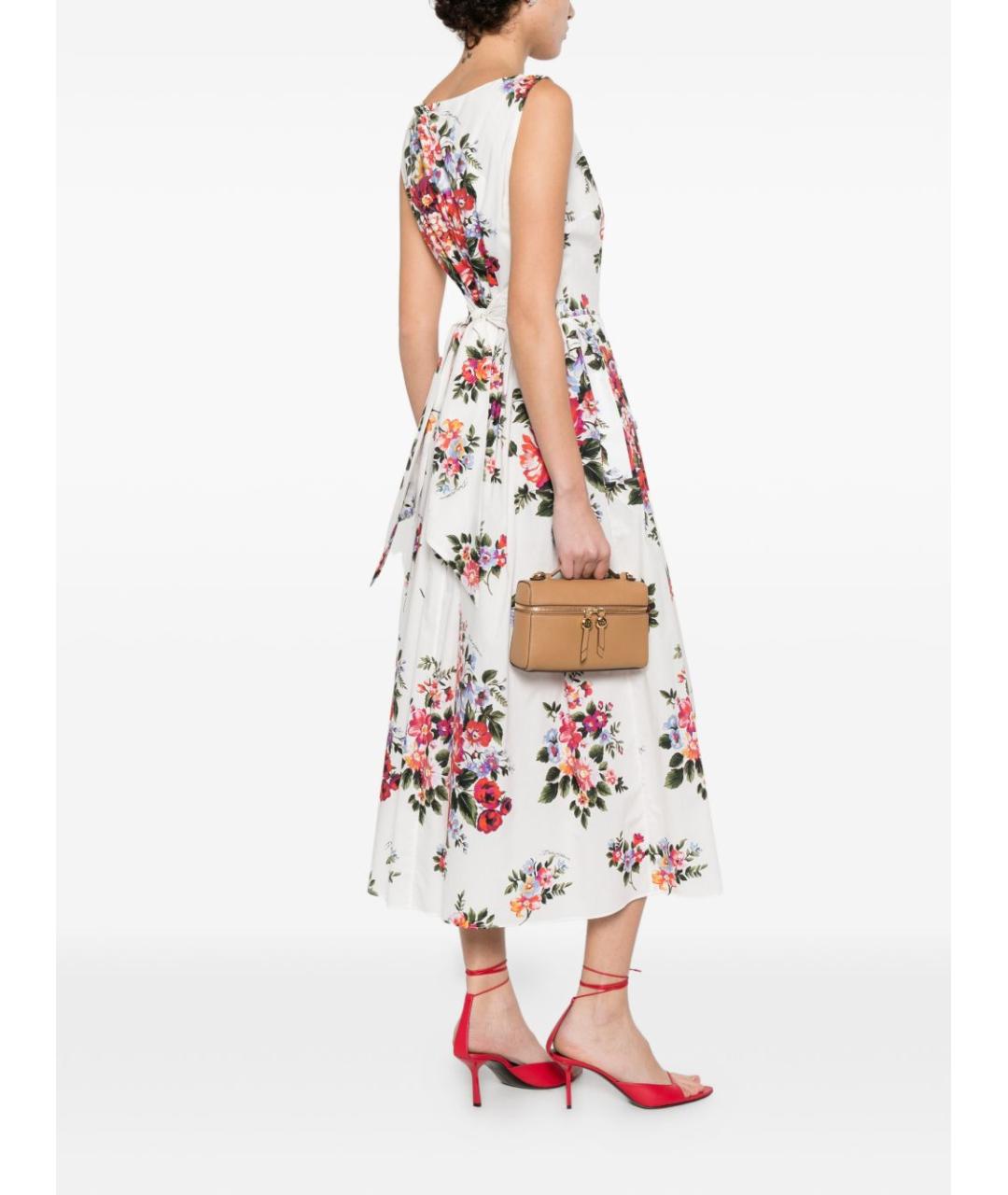 DOLCE&GABBANA Мульти хлопковое повседневное платье, фото 3