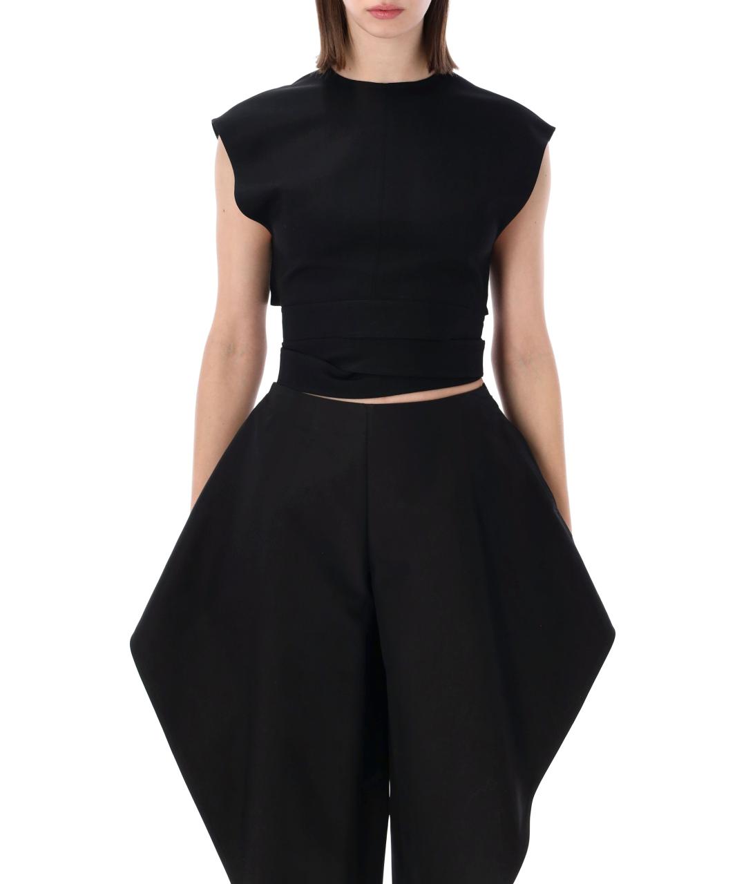 ALAIA Черная шерстяная футболка, фото 4