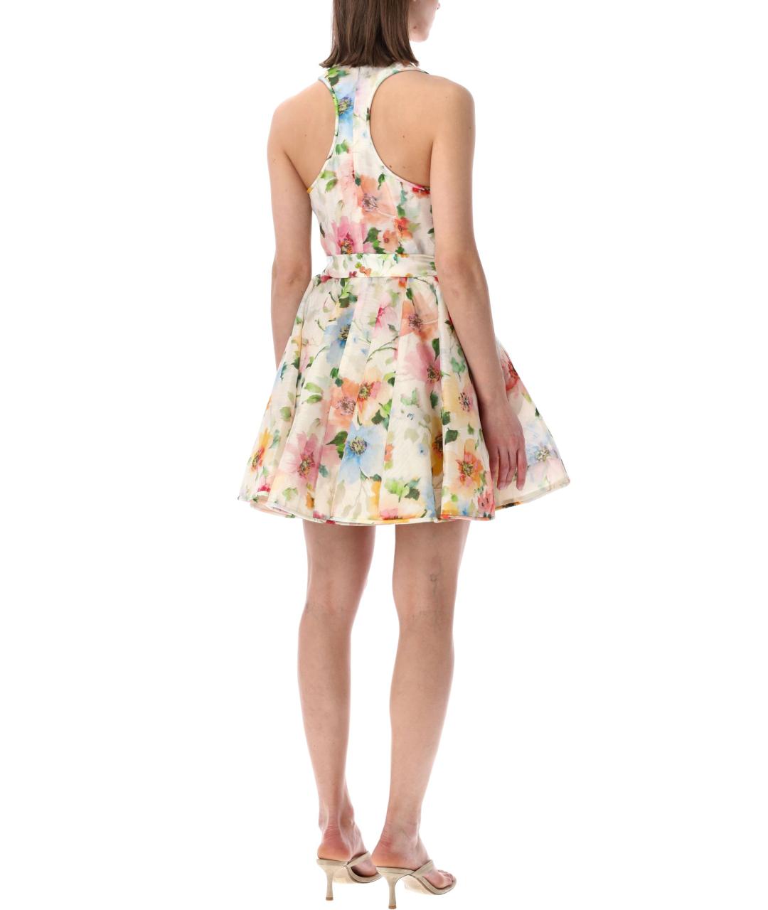 ZIMMERMANN Мульти льняное повседневное платье, фото 2