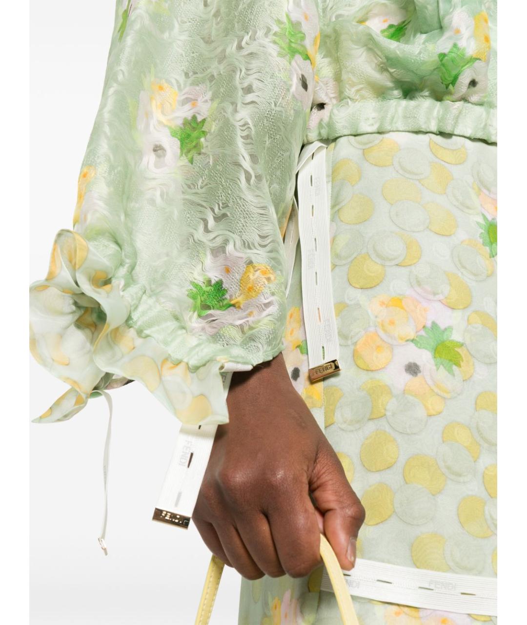 FENDI Зеленая куртка, фото 4