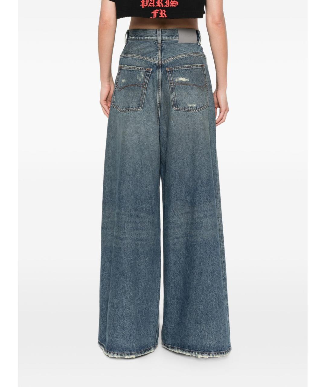 BALENCIAGA Синие хлопковые прямые джинсы, фото 2