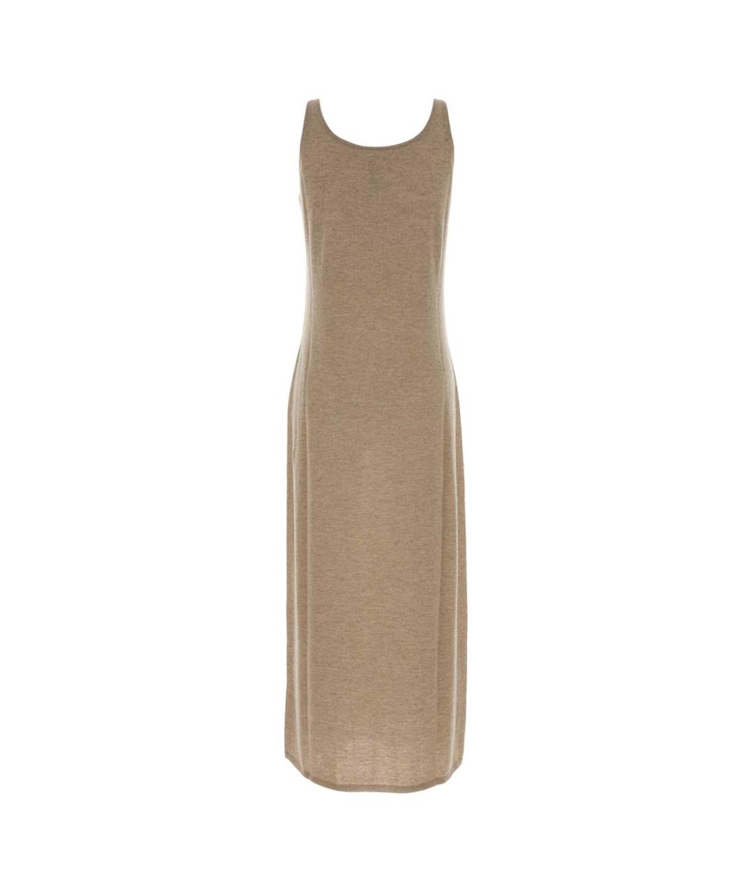 THE ROW Бежевое кашемировое повседневное платье, фото 2