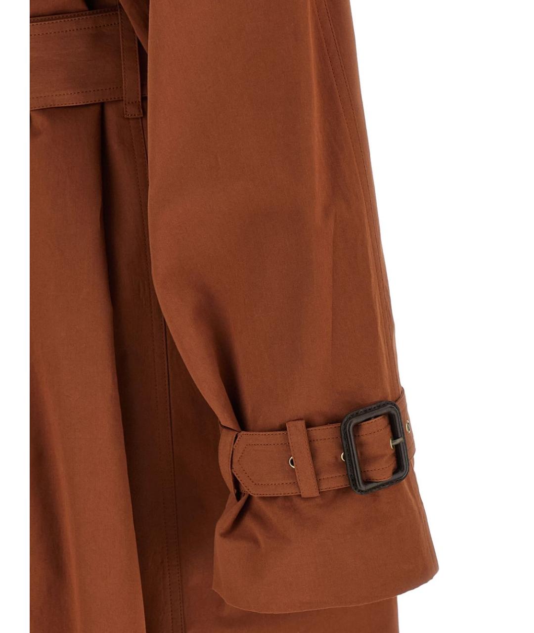 SAINT LAURENT Бежевый хлопковый тренч/плащ, фото 3