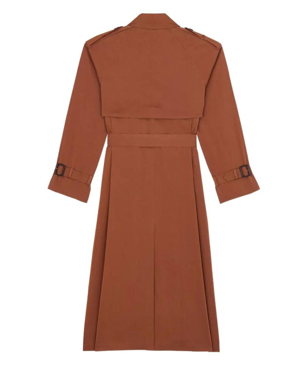 SAINT LAURENT Бежевый хлопковый тренч/плащ, фото 2