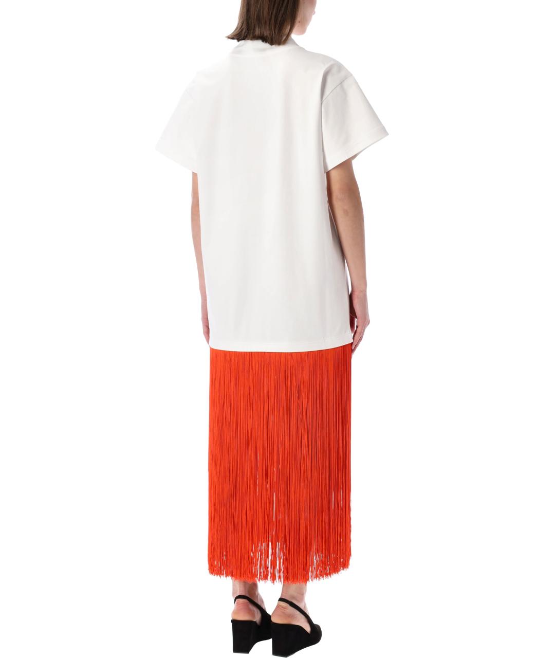 ALAIA Белое хлопковое повседневное платье, фото 2