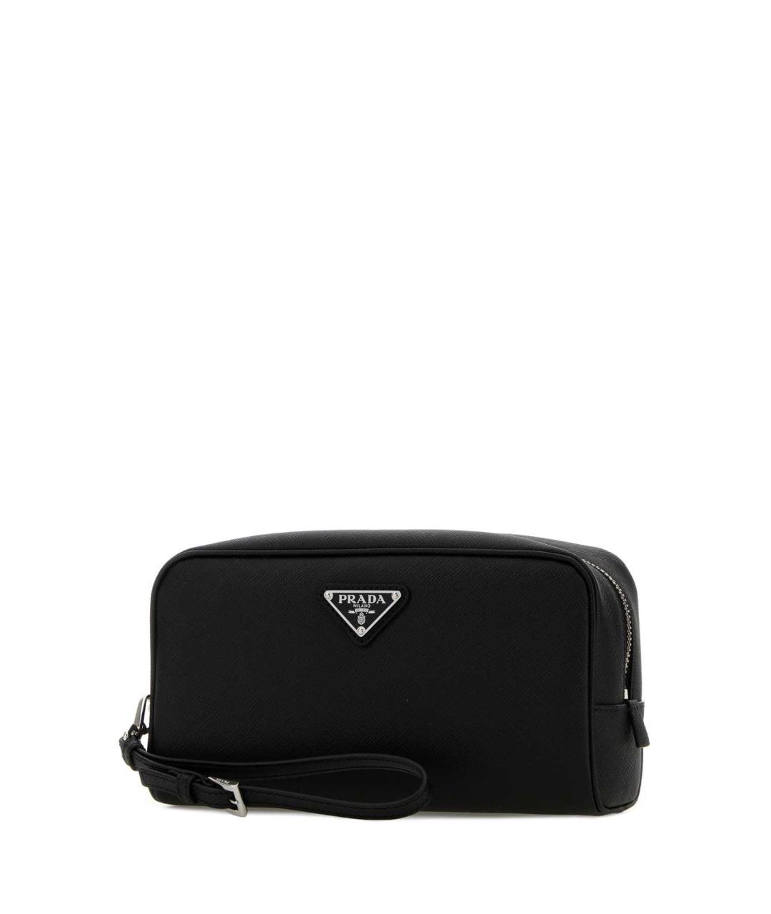 PRADA Черная кожаная косметичка, фото 2