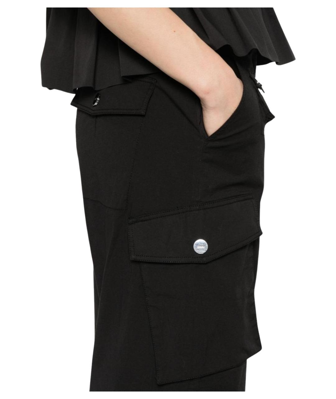 GANNI Черные прямые брюки, фото 4