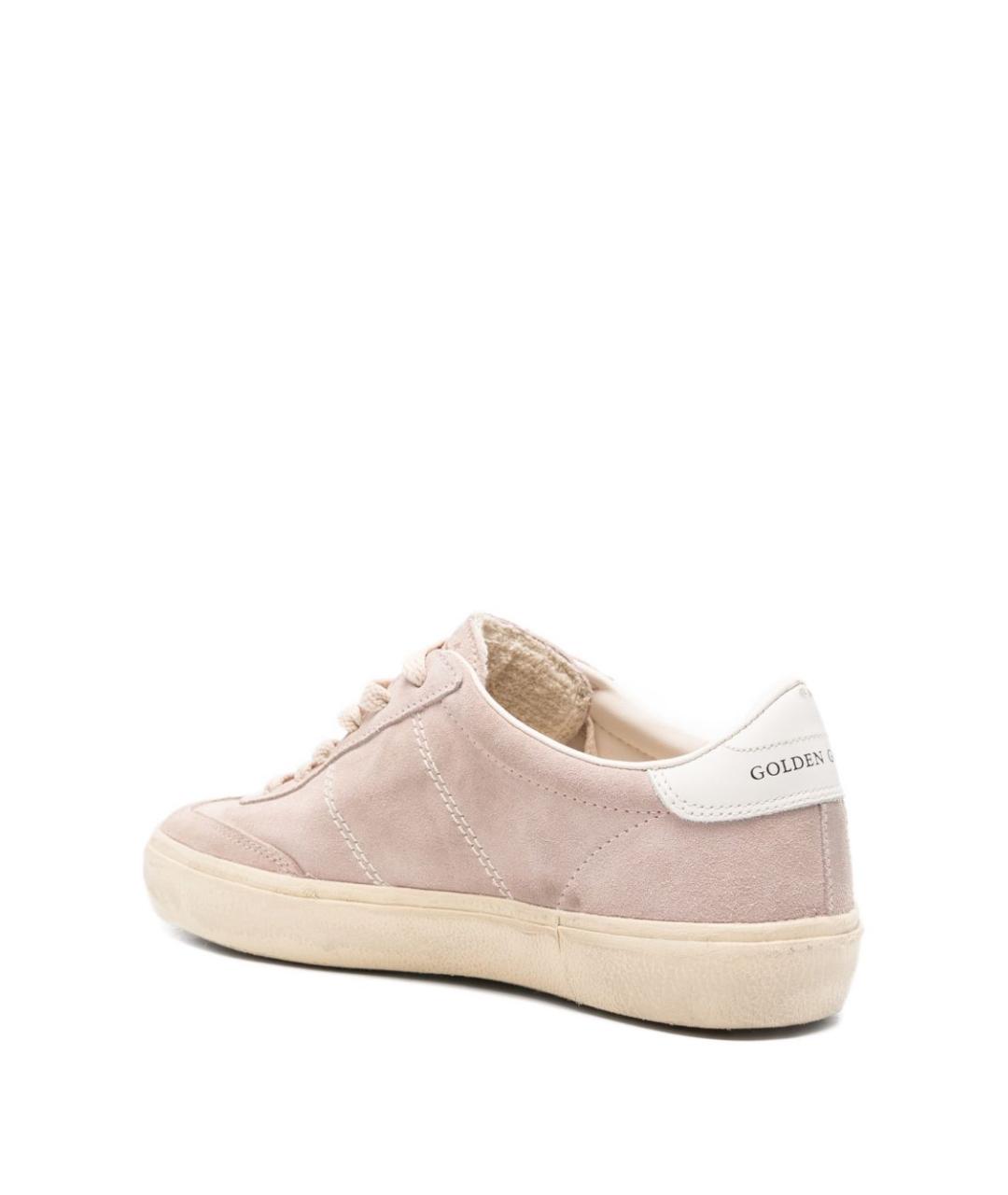 GOLDEN GOOSE DELUXE BRAND Бежевые кожаные кроссовки, фото 2