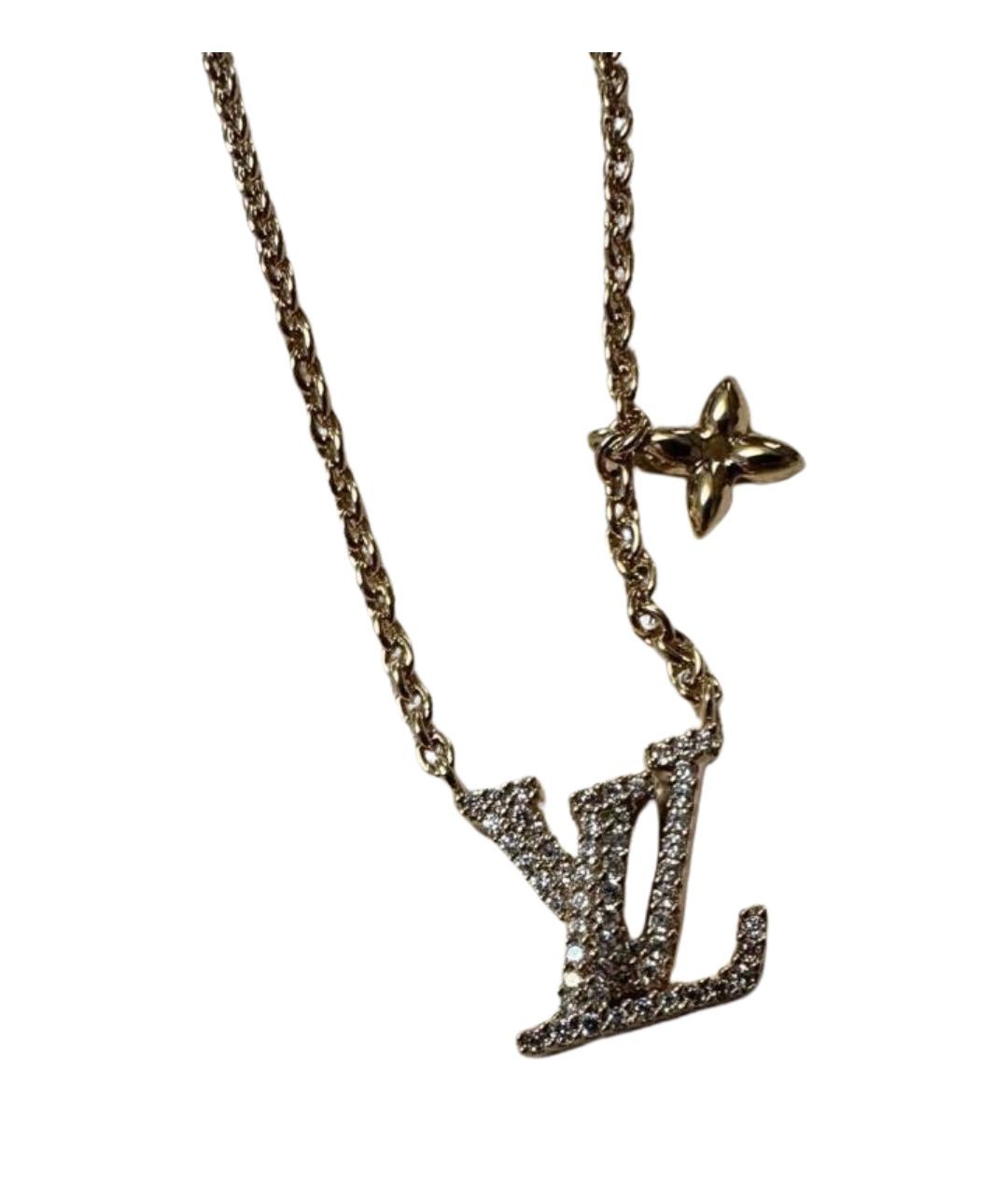 LOUIS VUITTON Золотое колье, фото 1