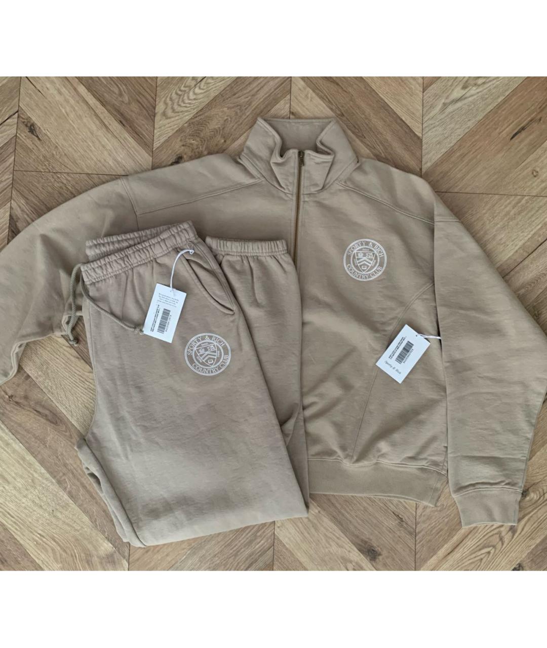 SPORTY AND RICH Бежевый спортивные костюмы, фото 4