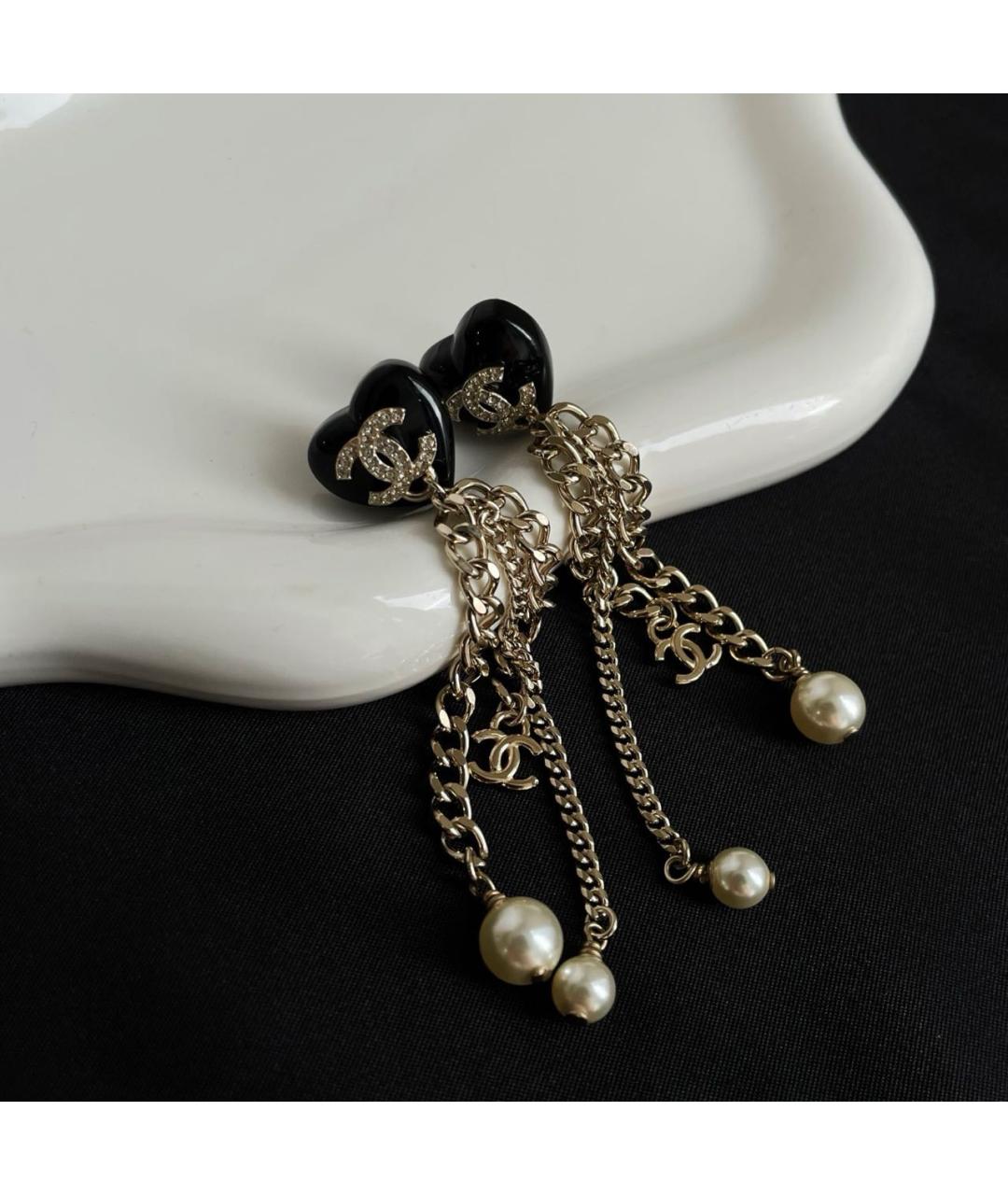 CHANEL Золотые серьги, фото 4