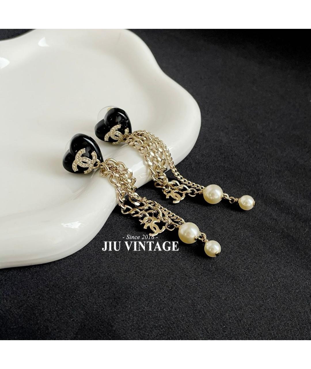 CHANEL Золотые серьги, фото 6