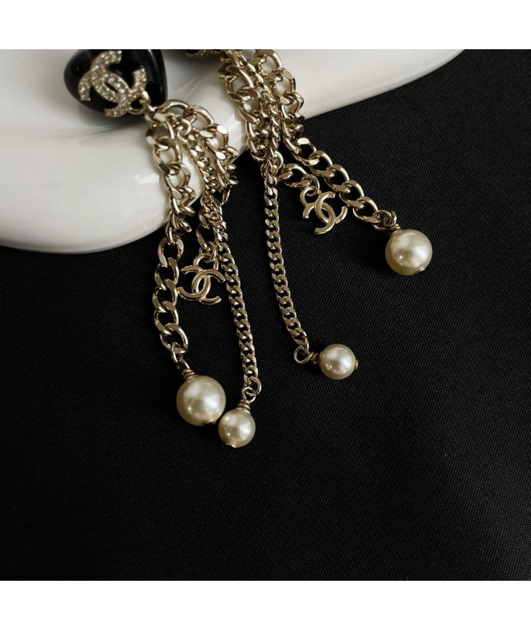 CHANEL Золотые серьги, фото 5