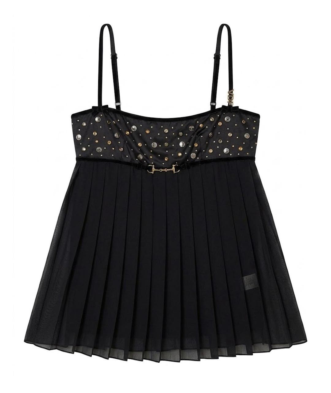 BLUMARINE Черная хлопковая майка, фото 1